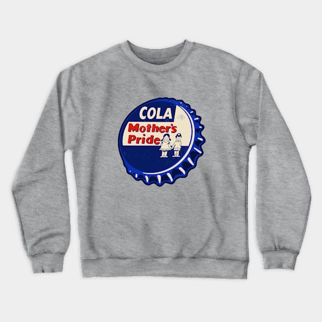 Vintage Mothers Pride Cola Bottlecap Crewneck Sweatshirt by StudioPM71